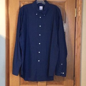 Brooks Brothers 346 Button down Shirt in Size Large Blue and White Check